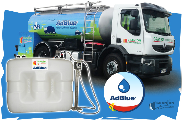 Camion Adblue de livraison et une cuve